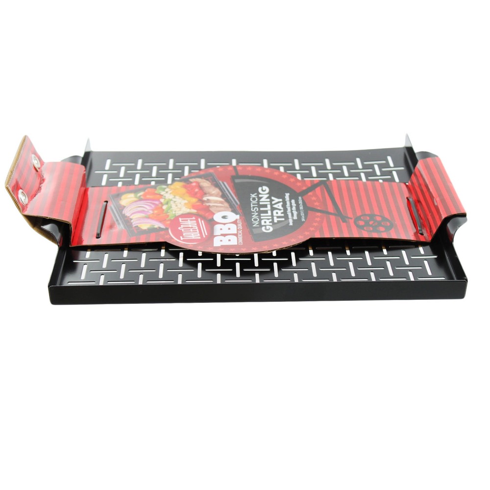 Tablecraft Grilling Tray with Handles, 14.25 x 11.5 x 1, Non-Stick